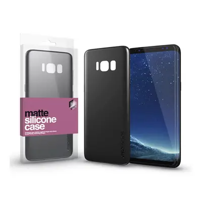 Xprotector Matte, ultra vékony matt szilikon hátlap tok, Samsung (G950) Galaxy S8, fekete