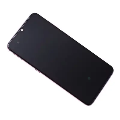 Xiaomi Mi 9 kompatibilis LCD modul kerettel, OEM jellegű, lila, Grade S+