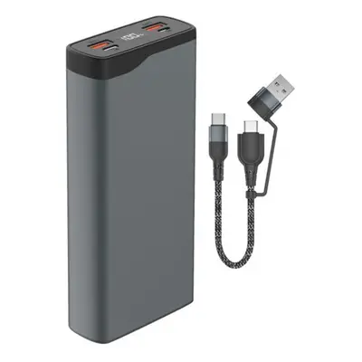 4smarts VoltHub Pro külső akkumulátor, 22,5W, QC, PD, 20000mAh, gunmetal