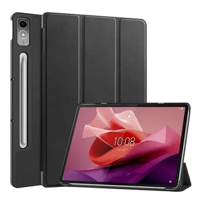 Lenovo Tab P12 (12.7) TB-370, mappa tok, Trifold, fekete