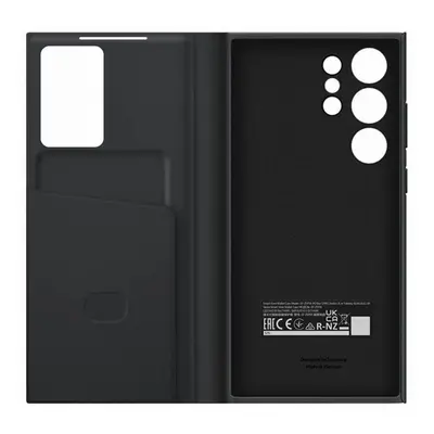 Samsung Galaxy S23 Ultra Smart View Wallet, gyári flip tok, fekete, EF-ZS918CB