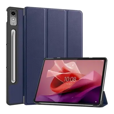 Lenovo Tab P12 (12.7) TB-370, mappa tok, Trifold, sötétkék