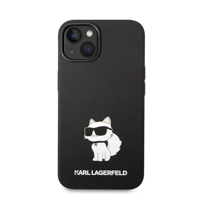 Karl Lagerfeld Liquid Choupette NFT szilikon hátlap tok Apple iPhone 14 Plus, fekete