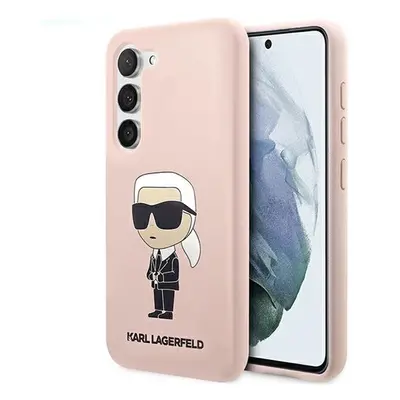 Karl Lagerfeld Silicone Ikonik Samsung Galaxy S23 szilikon tok, rózsaszín