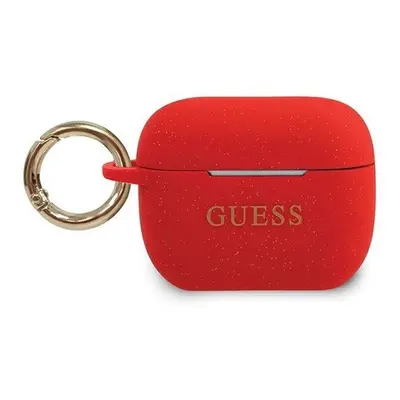 Guess Silicone Glitter Apple AirPods Pro red