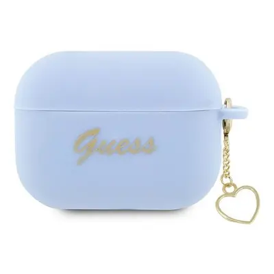 Guess Silicone Charm Heart Apple AirPods Pro 2 tok , kék