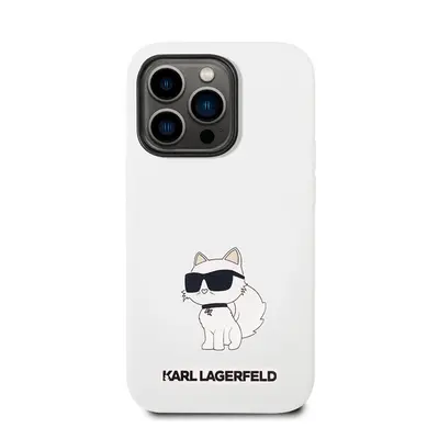 Karl Lagerfeld Liquid Choupette NFT szilikon hátlap tok Apple iPhone 14 Pro Max, fehér