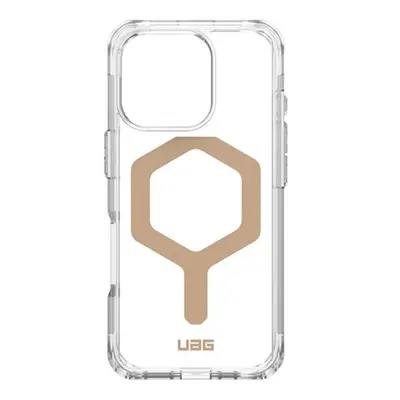 UAG Plyo Apple iPhone 16 Pro hátlap tok, ice/arany (átlátszó)