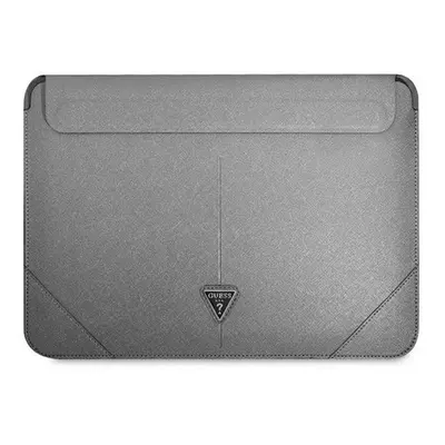 Guess Sleeve Saffiano Triangle Logo, GUCS16PSATLG 16" laptop tok, ezüst