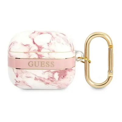 Guess Marble Strap Collection Apple AirPods 3 tok, rózsaszín