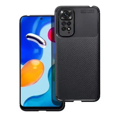 Forcell Carbon Premium Xiaomi 12T / 12T PRO karbon mintás szilikon tok, fekete