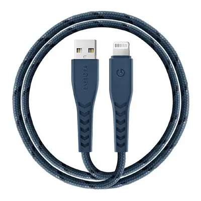 Energea Nyloflex C89 USB / Lightning MFI szövet töltő- és adatkábel, MFI 1.5m, kék