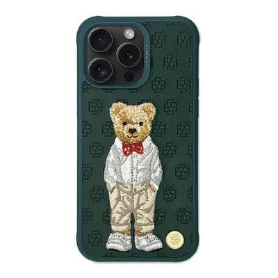 Zuck Bear Paris Gentleman iPhone 15 Pro Max hátlap tok, csokornyakkendő