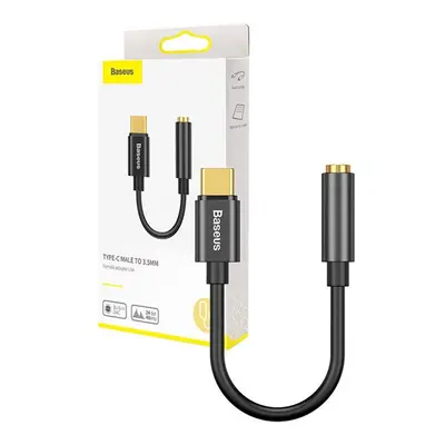 Baseus L54 USB Type-C audioadapter + 3,5 mm-es mini jack, fekete