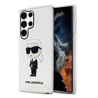 Karl Lagerfeld Ikonik Samsung Galaxy S23 Ultra, szilikon tok, átlátszó