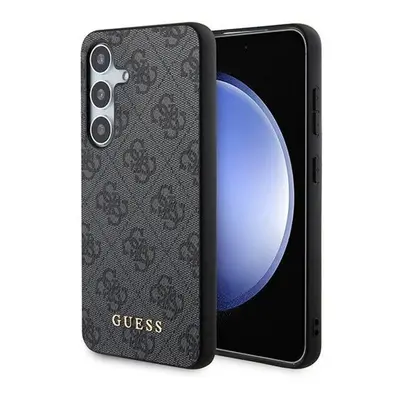 Guess 4G Metal Gold Logo Samsung Galaxy S24 hátlap tok, fekete GUHCS24SG4GFGR