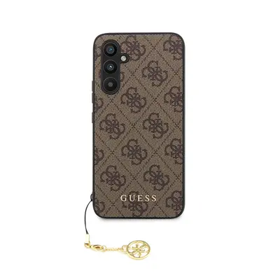 Guess 4G Charms Samsung Galaxy A54 5G szilikon tok, barna