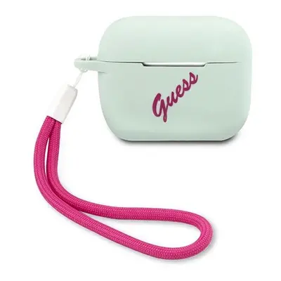 Guess Silicone Vintage Apple AirPods Pro tok, kék (csillámos)