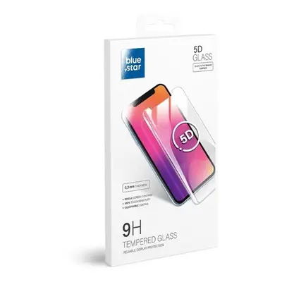 Blue Star Apple iPhone 11 / XR, 5D Full Cover hajlított tempered glass kijelzővédő üvegfólia