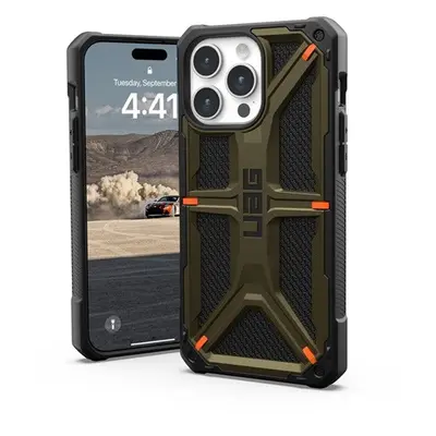 UAG Monarch Apple iPhone 15 Pro Max hátlap tok, kevlár element green