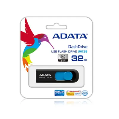 ADATA Pendrive 32GB, UV220, Fekete-kék