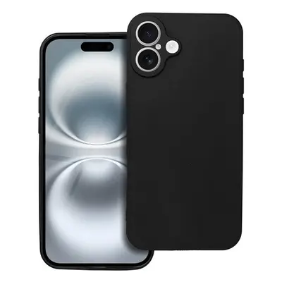 Forcell Soft iPhone 16 Plus szilikon tok, fekete