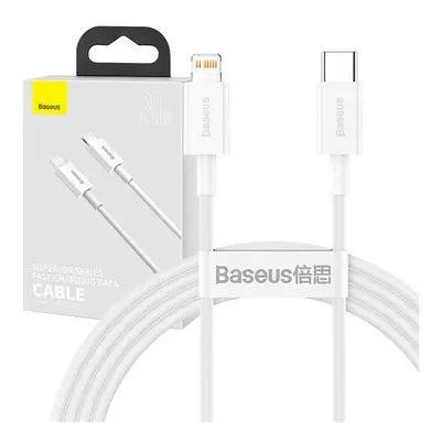 Baseus Superior USB-C - Lightning kábel, 20W, PD, 1,5m, fehér