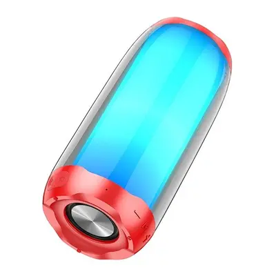 Hoco LED sports bluetooth / wireless hangszóró, pulzáló színes leddel, HC8, piros