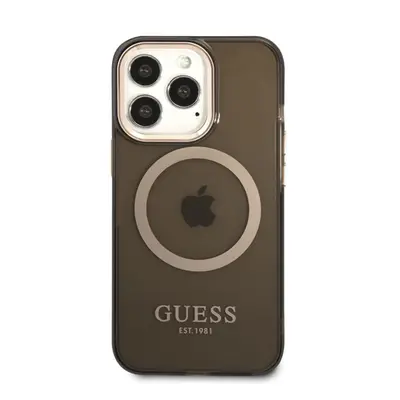 Guess Translucent MagSafe Apple iPhone 13 Pro Max hátlap tok, fekete