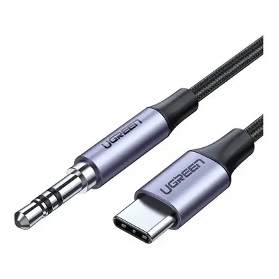 Ugreen AV143 3,5 mm-es mini jack AUX kábel, USB-C, 1m, fekete