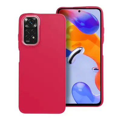 Frame Xiaomi Redmi Note 11/11S közepesen ütésálló tok kameravédő kerettel, magenta