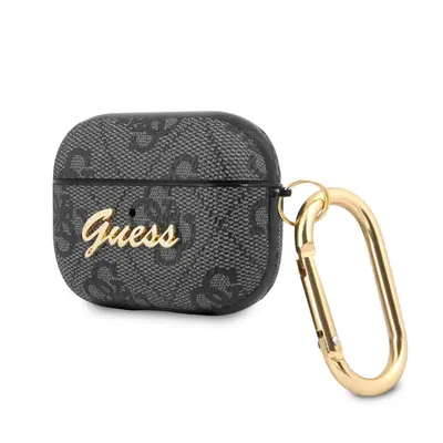 Guess 4G Script PC/PU Apple AirPods Pro tok, fekete