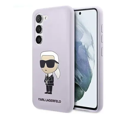 Karl Lagerfeld Silicone Ikonik Samsung Galaxy S23+, szilikon tok, lila