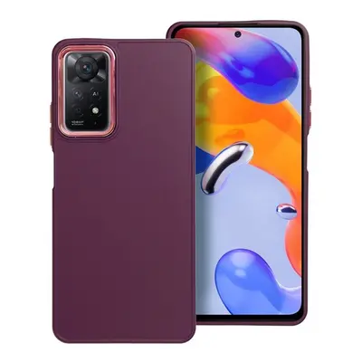 Frame Xiaomi Redmi Note 11 Pro/11 Pro 5G közepesen ütésálló tok kameravédő kerettel, lila