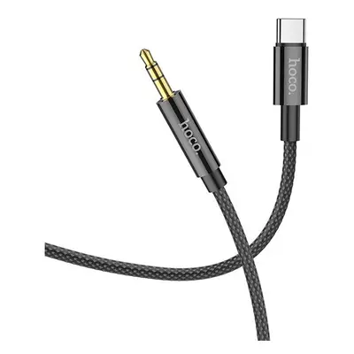 Hoco UPA19 Audio Jack 3,5mm / Type-C kábel, 1m, fekete