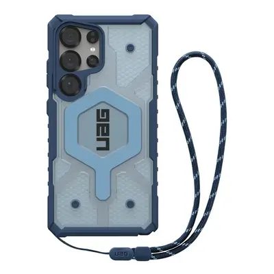 UAG Pathfinder Samsung Galaxy S25 Ultra Clear Magsafe tok, blue lanyard