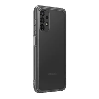 Samsung Galaxy A13 Soft Clear gyári szilikon tok, fekete, EF-QA135TB