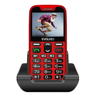 Evolveo EasyPhone XR (EP601) nyomógombos mobiltelefon, piros