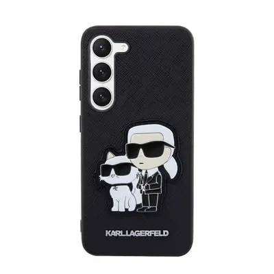 Karl Lagerfeld Saffiano Samsung Galaxy S23+, szilikon tok, fekete