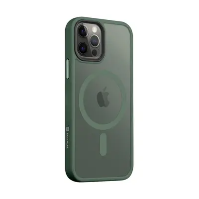 Tactical MagForce Hyperstealth Apple iPhone 12/12 Pro Magsafe hátlap tok, áttetsző/sötétszöld