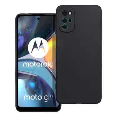 Matt Motorola G22 szilikon tok, fekete