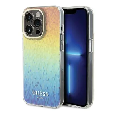 Guess IML Faceted Mirror Disco Iridescent Apple iPhone 15 Pro hátlap tok, színes