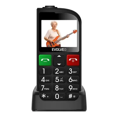 Evolveo EasyPhone FL (EP801) nyomógombos mobiltelefon, fekete