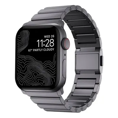 Nomad Aluminum Apple Watch 42/44/45/49mm fém szíj, asztroszürke