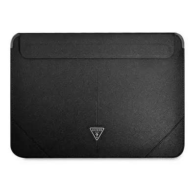 Guess Sleeve Saffiano Triangle Logo, GUCS14PSATLK 14" laptop tok, fekete