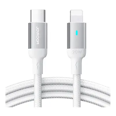 Joyroom S-CL020A10 PD USB-C-Lightning Adatkábel 20W, 1,2m, Fehér