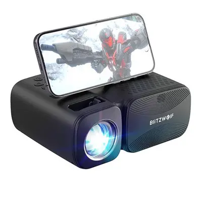 BlitzWolf BW-V3 Mini LED projektor, Wi-Fi + Bluetooth, fekete