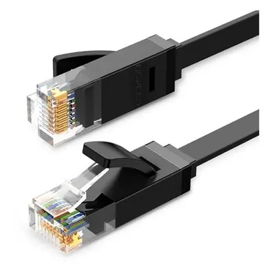 Ugreen Ethernet RJ45 lapos kábel, Cat.6, UTP, 0,5m, fekete