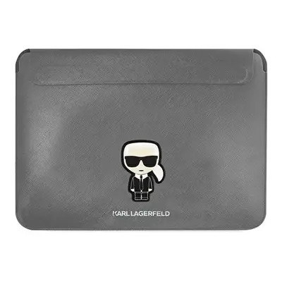 Karl Lagerfeld Sleeve Saffiano Ikonik Karl KLCS16PISFG 16" laptop tok, ezüst