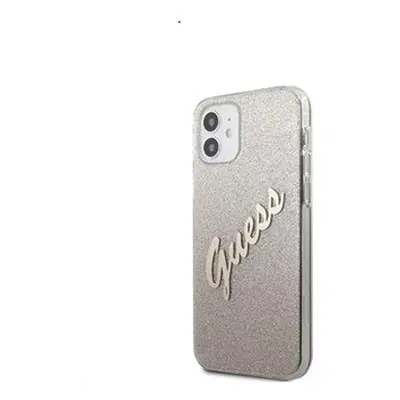 Guess PC/TPU Vintage Apple iPhone 12 mini hátlap tok, átmenetes arany